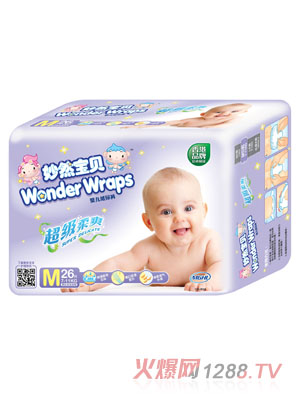 妙然寶貝超級(jí)柔爽yinge紙尿褲M碼26片