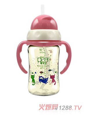 愛(ài)貝爾PPSU吸管型企鵝學(xué)飲杯240ML