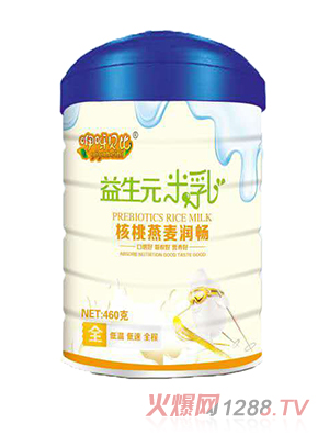 咿呀貝比核桃燕麥潤(rùn)暢益生元米乳
