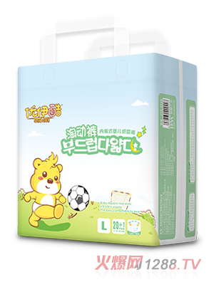 優(yōu)伊酷淘動(dòng)褲內(nèi)褲式y(tǒng)inge紙尿褲L