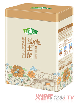 超級冠益生菌橘皮核桃火麻仁植物固體飲料