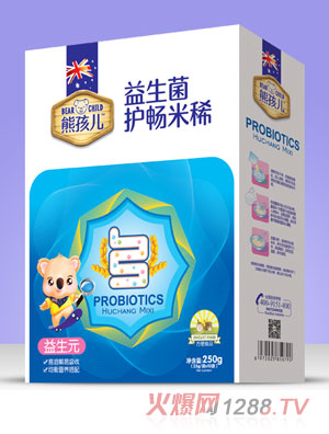 熊孩兒益生菌護(hù)暢米?。ê醒b）