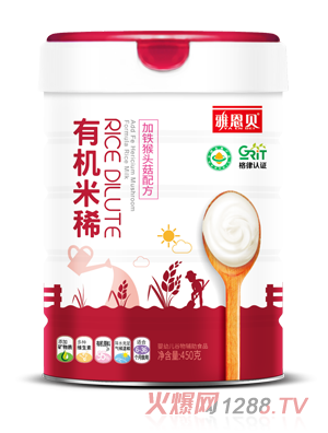 雅恩貝有機米?。予F猴頭菇配方）