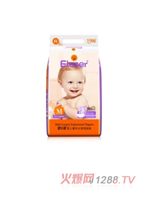 愛(ài)樂(lè)愛(ài)Eleser奢華絲柔紙尿褲（M碼）