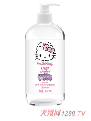Hello Kitty初酷銀離子免洗手消毒凝膠（植物萃?。?00ml