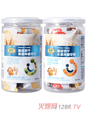 貝兜猴菇餅干果蔬味磨牙棒