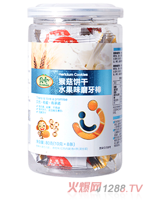 貝兜猴頭菇餅干水果味磨牙棒