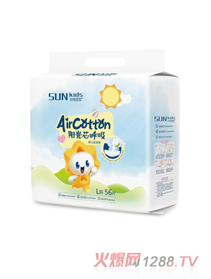 太陽寶寶陽光芯呼吸系列紙尿褲L碼