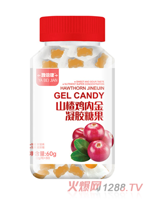 雅倍健山楂雞內金酸凝膠糖果