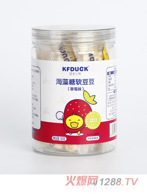 功夫小鴨海藻糖軟豆豆核桃牛奶香蕉蘋果草莓味多種口味糕點(diǎn)60g