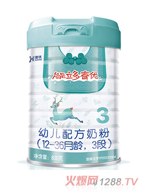澳優(yōu)能立多睿優(yōu)幼兒配方奶粉（12-36月齡，3段）