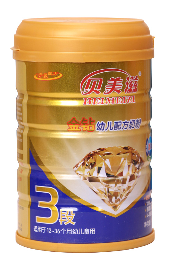 貝美滋金鉆幼兒配方奶粉聽裝3段