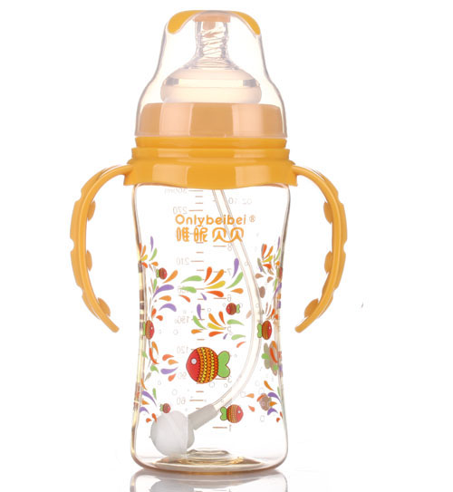 唯昵貝貝寬口PPSU奶瓶300ml黃色