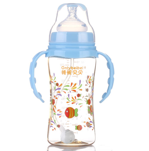 唯昵貝貝寬口PPSU奶瓶300ml藍色